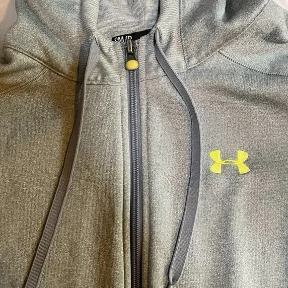 WOMEN'S Under Armour 1222625 Gray Long Sleeve Hoodie! Size Small - Picture 3 of 7